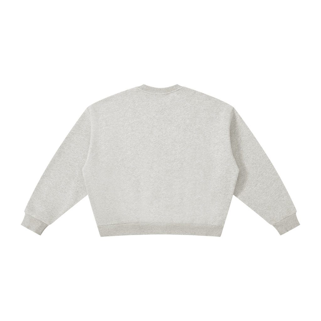 boxy,crew,neck,sweatshirt,fleece