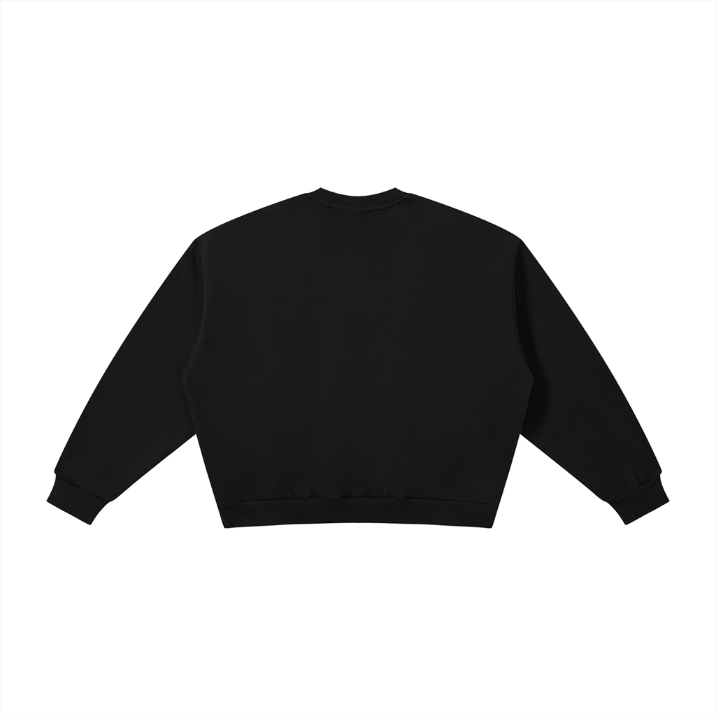 boxy,crew,neck,sweatshirt,fleece