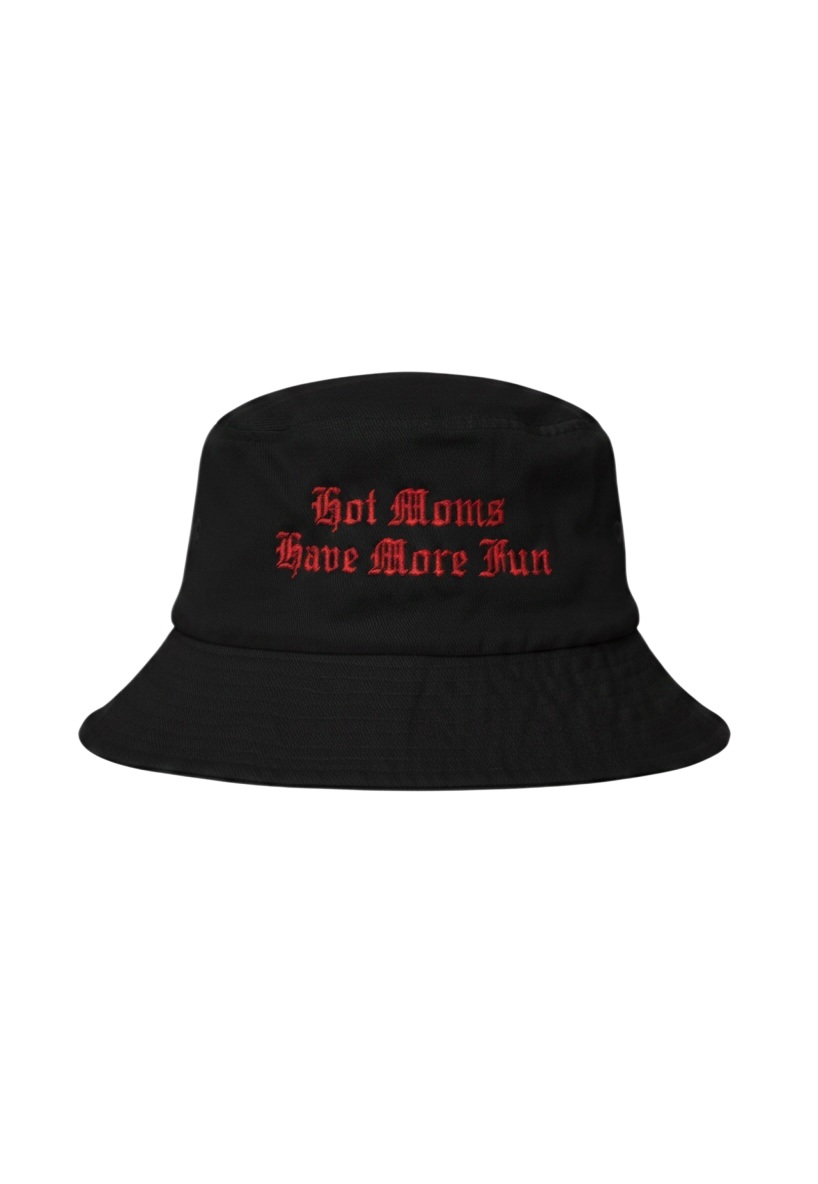 Hot Moms Have More Fun Bucket Hat Black